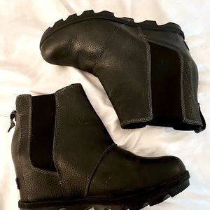 SOREL Joan of Arctic II Waterproof Wedge Bootie (Women) 9.5 Quarry